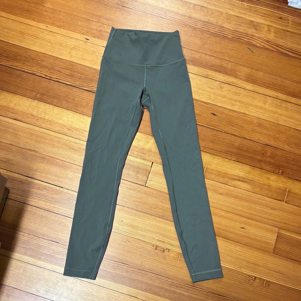 lululemon athletica Green Wunder Train Leggings size 4